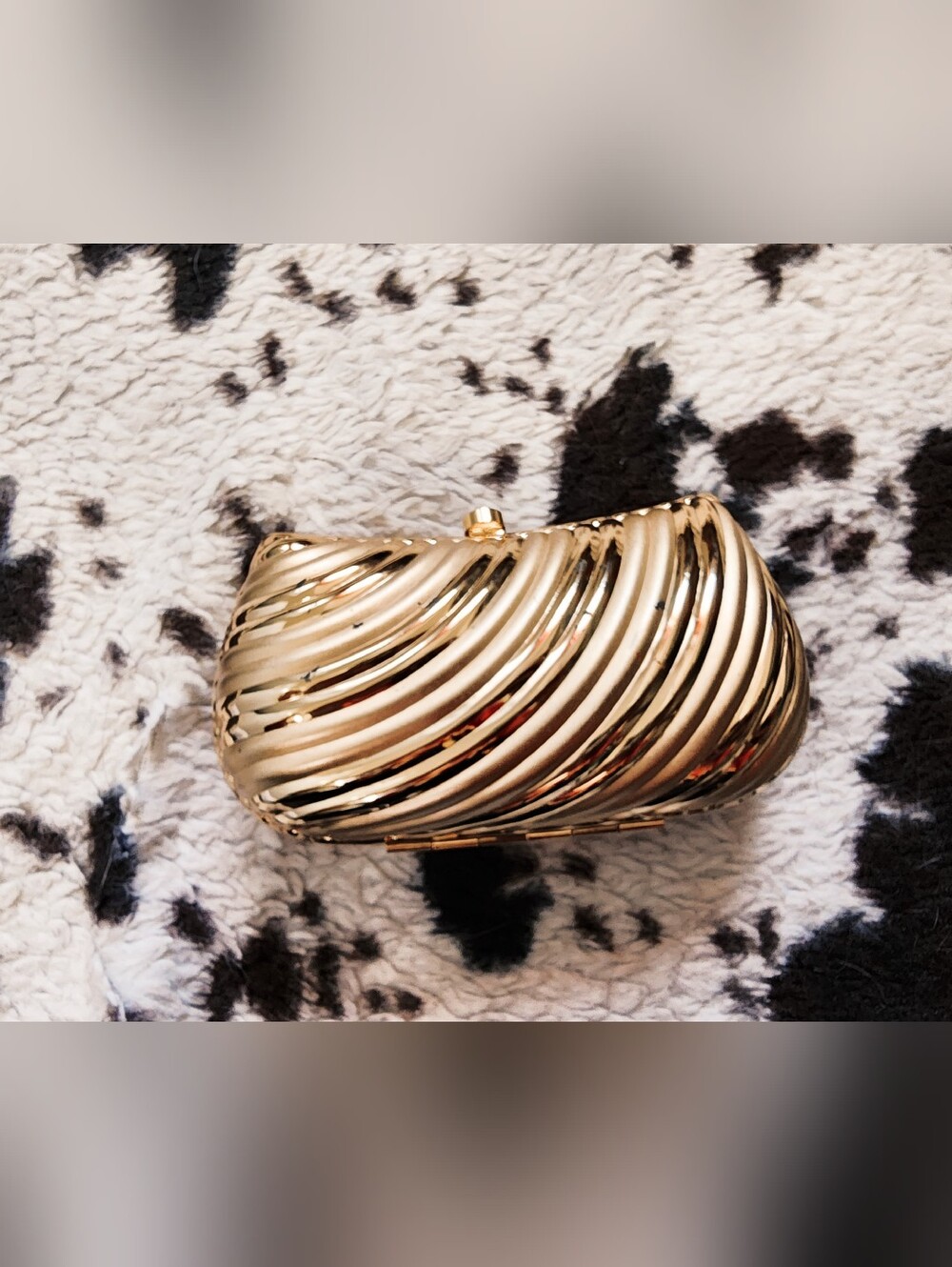 WOMEN'S 70'S/80'S EVENING MINI CLUTCH - GOLD